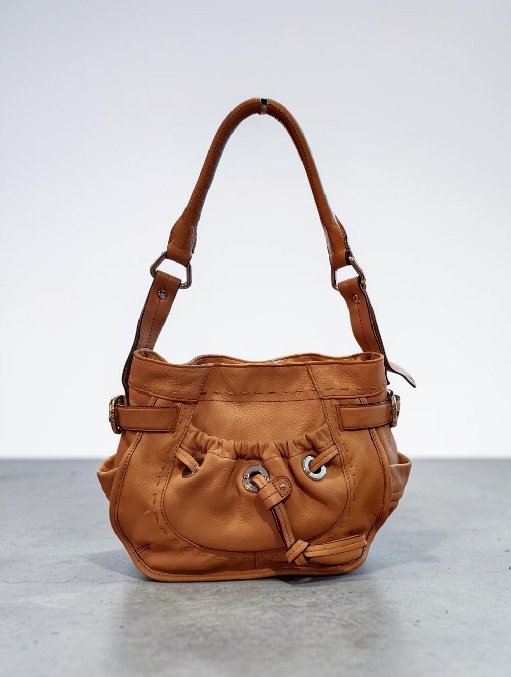 B. Majowsky Leather Hobo Bag